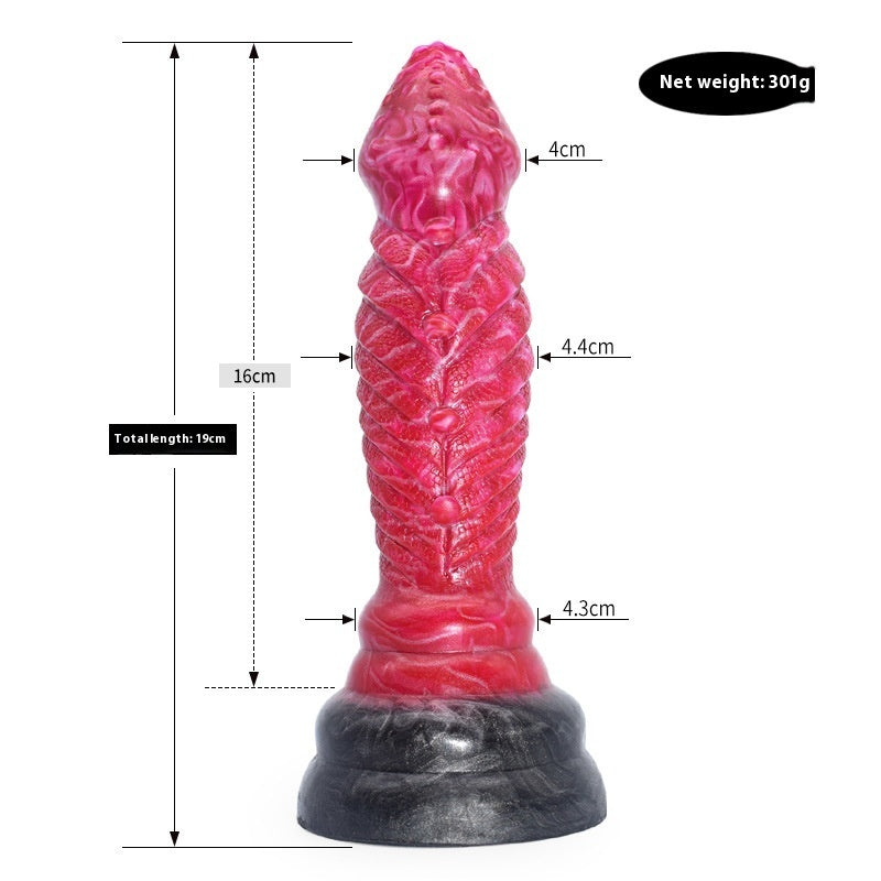 Colored Dildo Animal Like Penis Masturbator Irregular Anal Plug