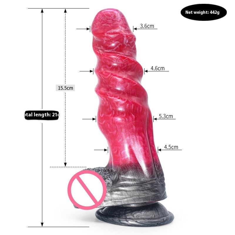 Colored Dildo Animal Like Penis Masturbator Irregular Anal Plug