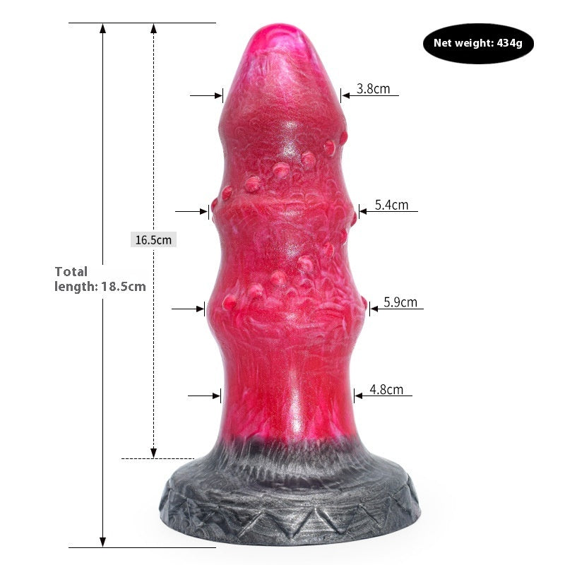 Colored Dildo Animal Like Penis Masturbator Irregular Anal Plug