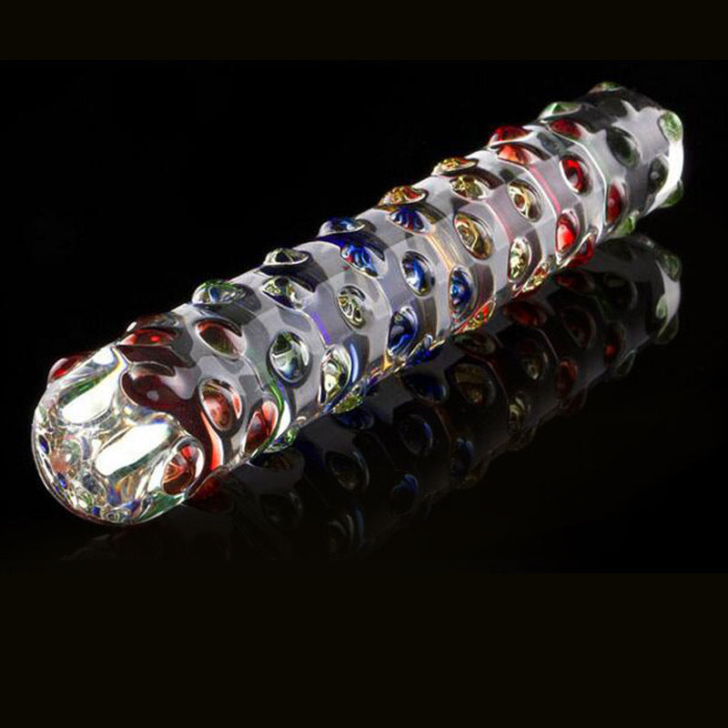 Women's Glass Dildos Large Particles