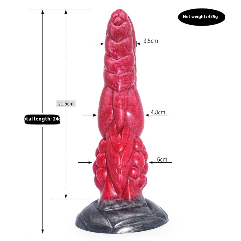 Colored Dildo Animal Like Penis Masturbator Irregular Anal Plug