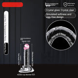 9i Adult Sex Toys Glass Women's Masturbation Device Transparent Dildos Cannon Toy