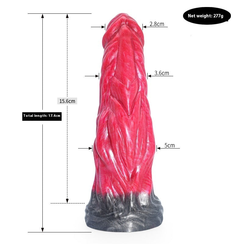 Colored Dildo Animal Like Penis Masturbator Irregular Anal Plug