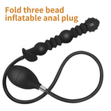 Inflatable Large Folding Butt Plug Dildos Butt Plug Vaginal Anus Expansion Prostate Dilator